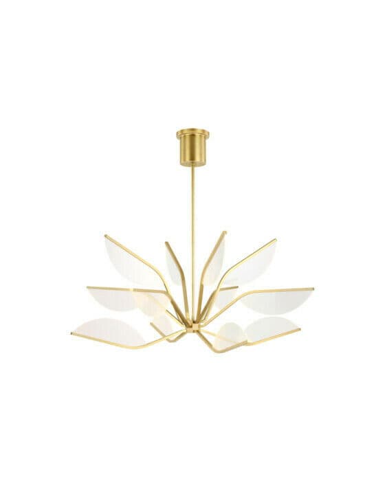 Belterra 38 Chandelier Natural Brass