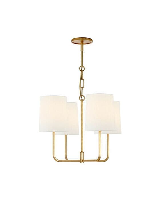 Go Lightly Chandelier Gilded/Linen S