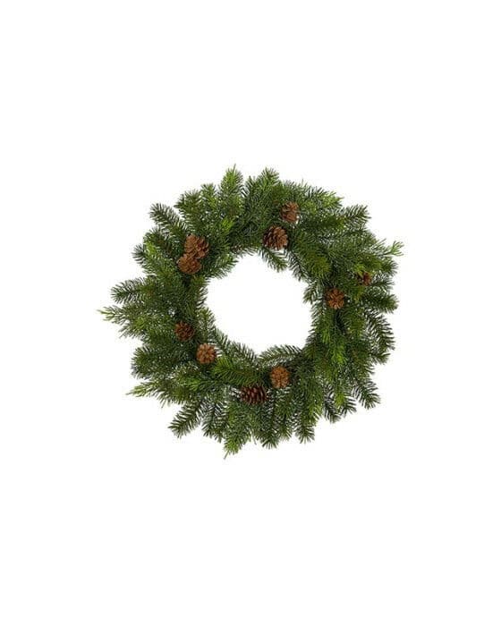 Grankrans med kongler  Ø45cm
