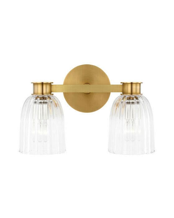 Asalea Double Sconce Hand-Rubbed Antique Brass