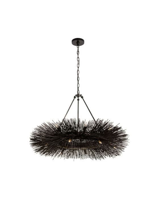 Strada Ring Chandelier Black