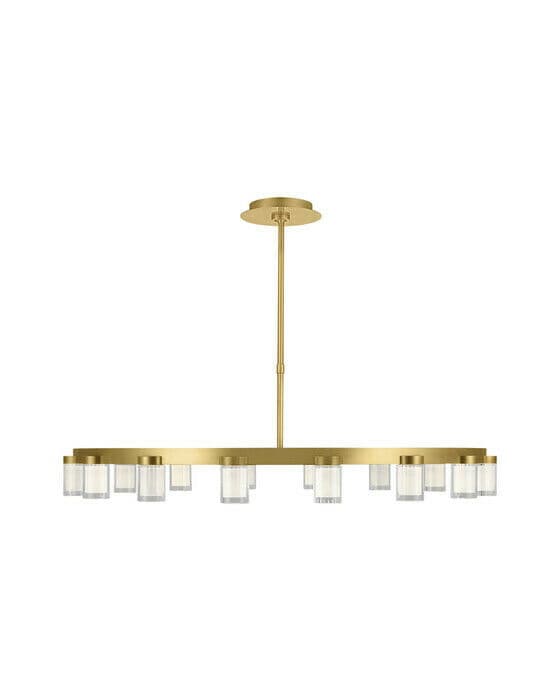 Esfera Large Chandelier Natural Brass