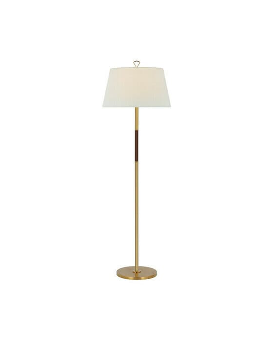 Griffin Floor Lamp  Antique Brass L