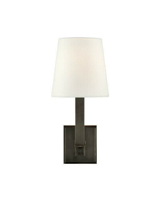 Square Tube Single Sconce Bronze