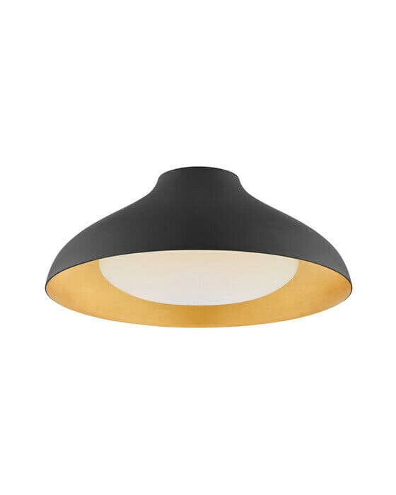 Agnes 18" Flush Mount Matte Black