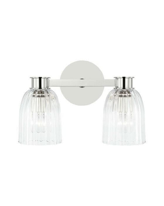 Asalea Double Sconce Polished Nickel