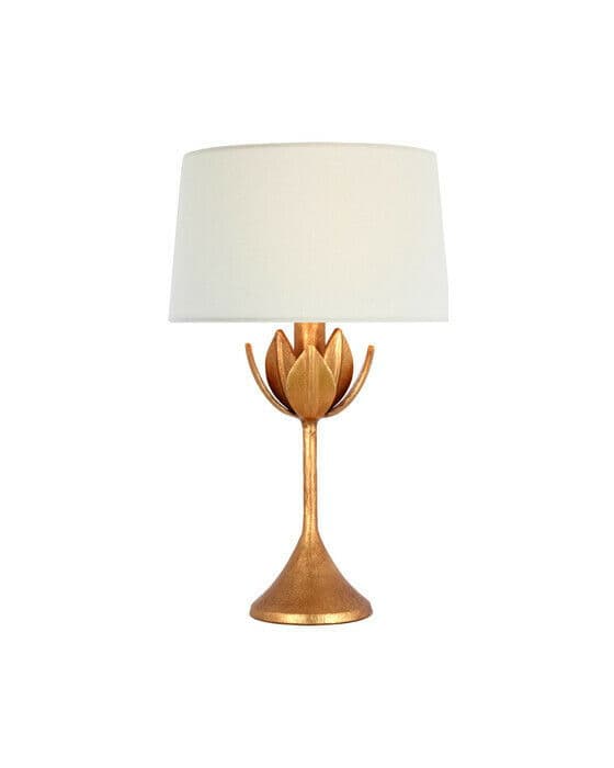 Alberto 17" Cordless Accent Lamp Antique Gold Leaf