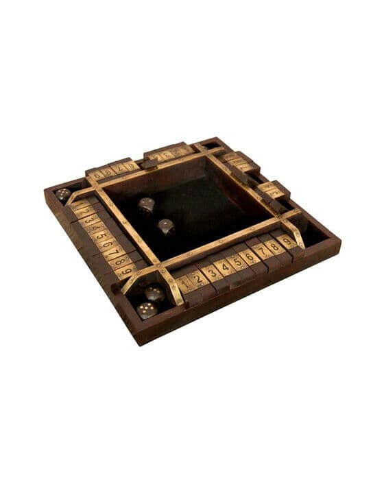 Shut The Box spill brun