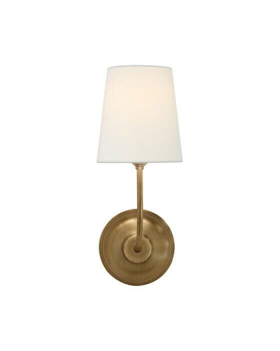 Vendome vegglampe antikk messing