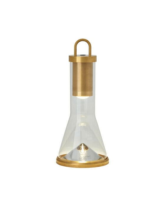 Kandella Accent Rechargeable Table Lamp Brass