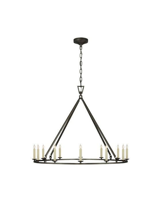 Darlana round black ceiling light