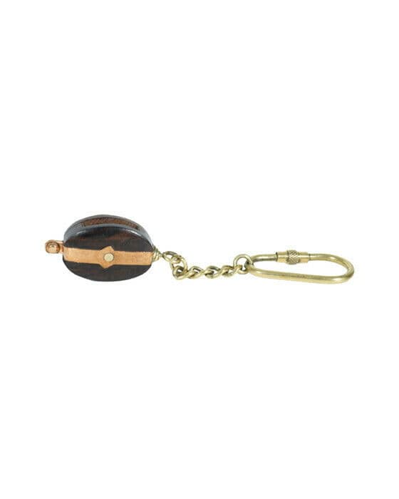 Block Keychain Brown