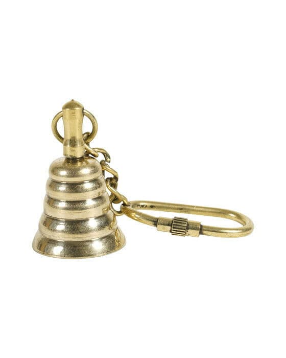 Bell Keychain Brass