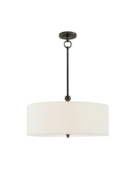 Reed taklampe bronse