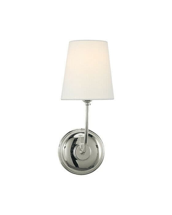 Vendome vegglampe nikkel