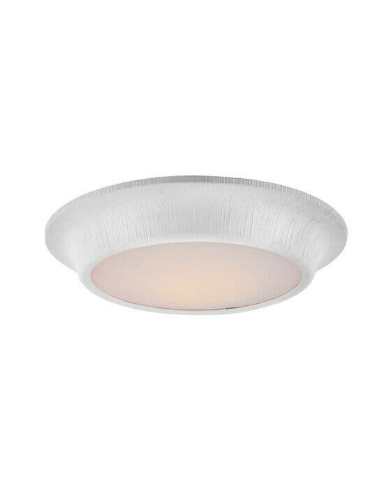 Utopia Large Flush Mount Plaster White