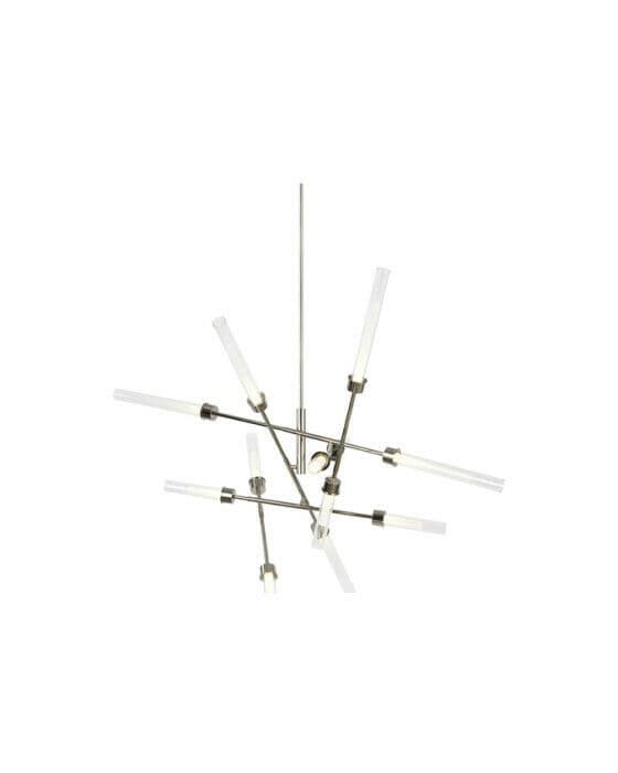 Linger 12-Light Abstract Chandelier Polished Nickel