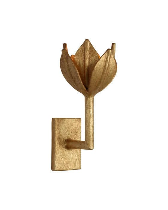 Alberto Small Sconce Antique Gold Leaf