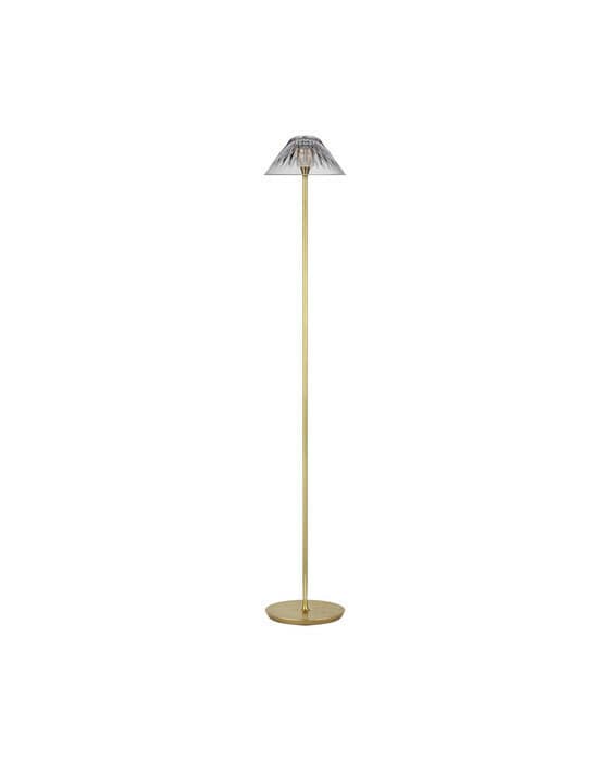 Blaze 55" Floor Lamp Natural Brass