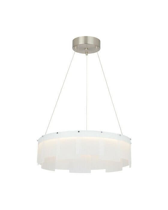 Stratos 30 Chandelier Satin Nickel