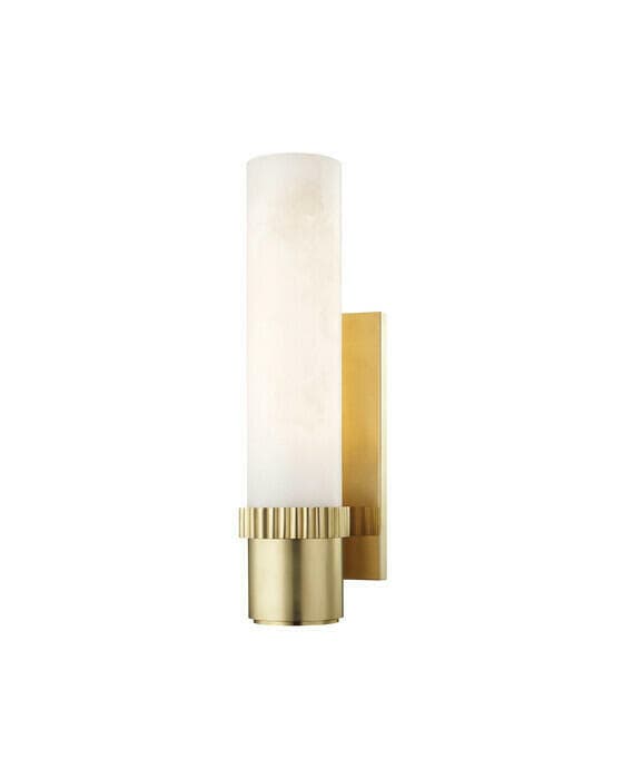 Argon vegglampe antikk messing