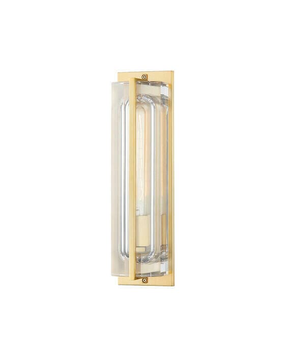 Hawkins vegglampe antikk messing