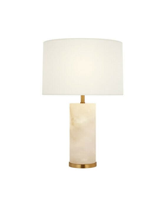 Lineham 16" bordlampe trådløs alabaster