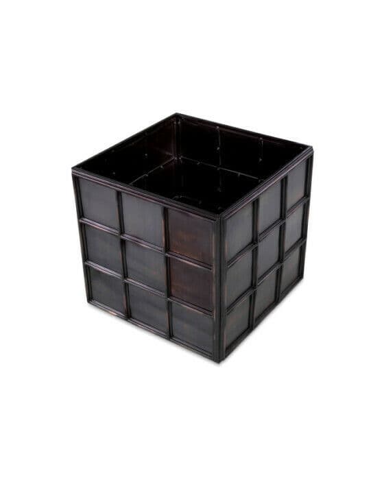 Grid krukke antique bronze finish