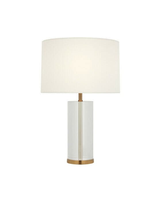 Lineham 16" bordlampe trådløs krystall/antik messing
