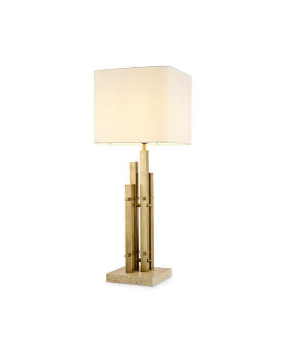 Destino bordlampe antikk messing
