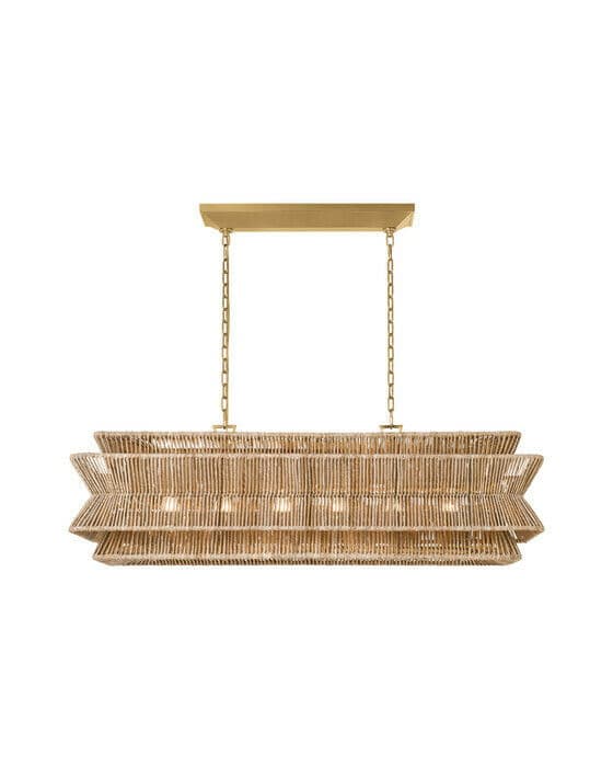 Antigua 54" Linear Natural Abaca