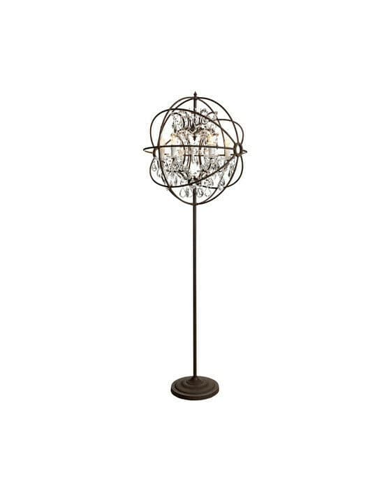Rome gulvlampe antikk krystall