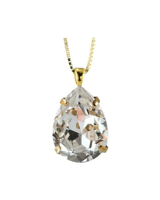 Classic Drop halskjede crystal