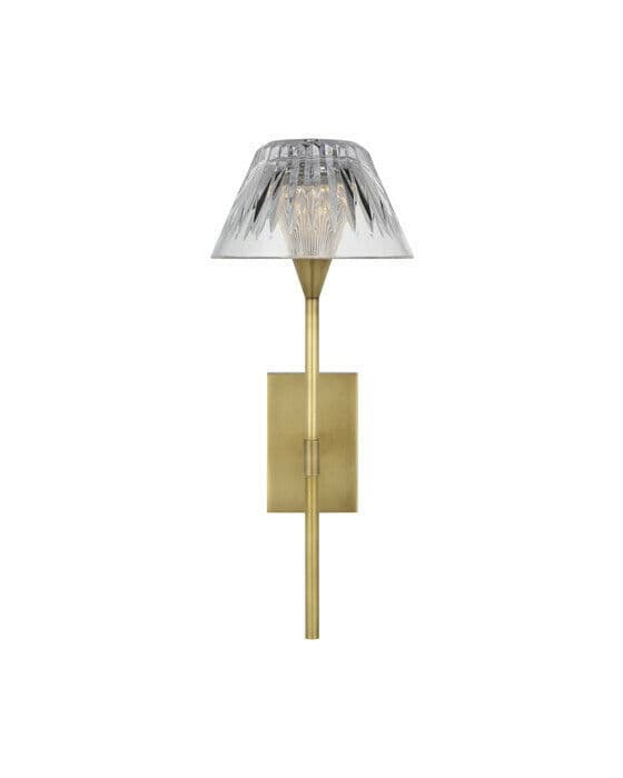 Blaze 14" Sconce Natural Brass