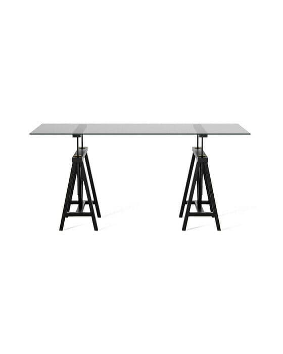 Trestle skrivebord, modern black
