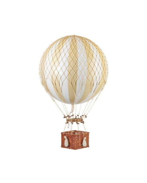 Jules Verne luftballong hvit
