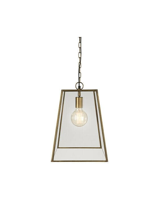 Slim City taklampe messing