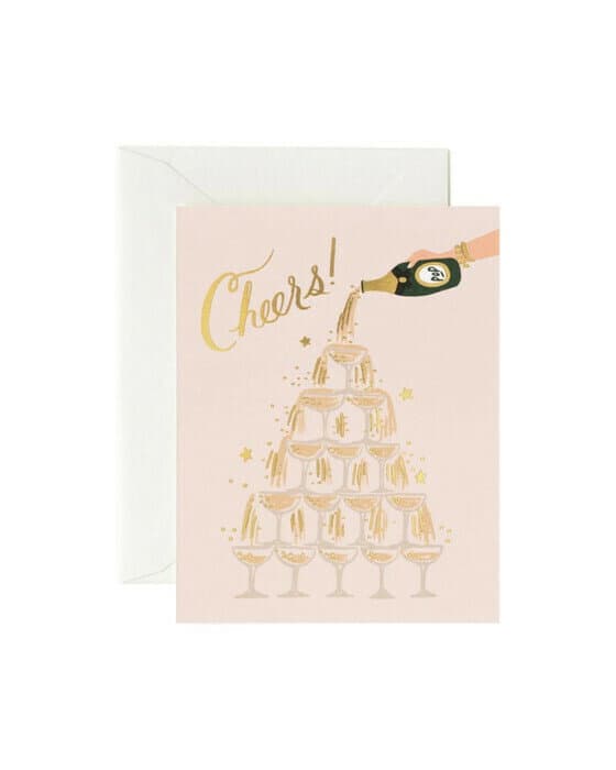 Champagnetårn Cheers-kort