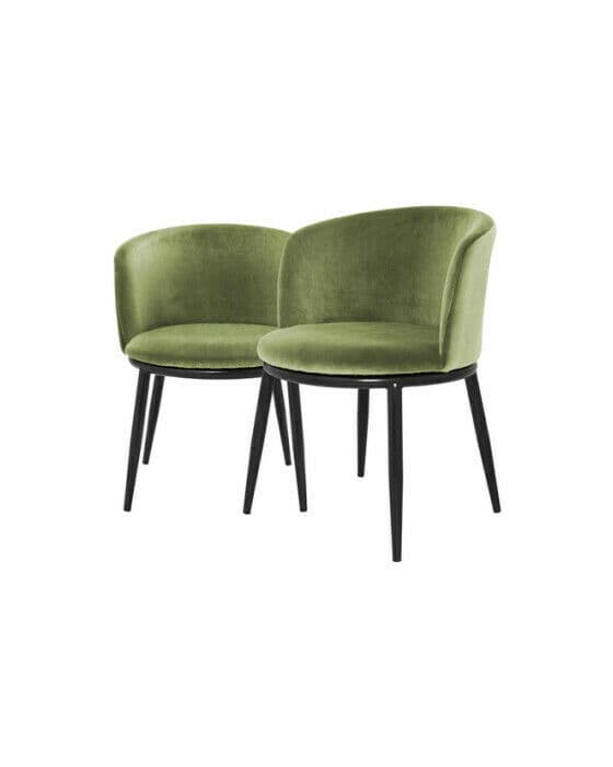 Filmore spisestoler cameron light green 2-pk