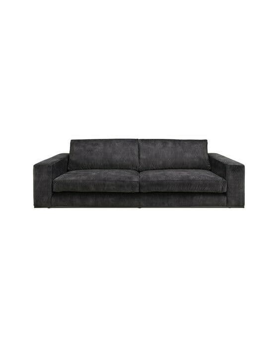 Senna sofa fløyel mørkegrå