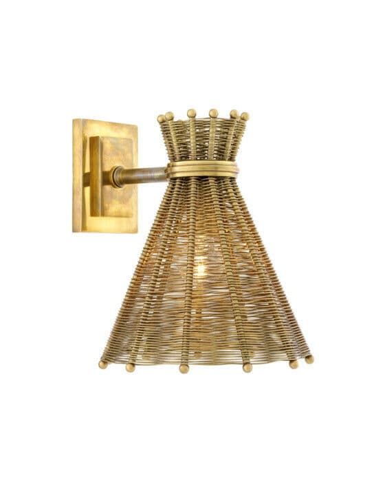Kon Tiki Wall Lamp Antique Brass