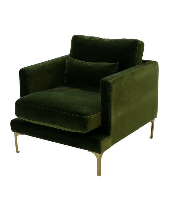 Bonham lenestol amazon green/messing