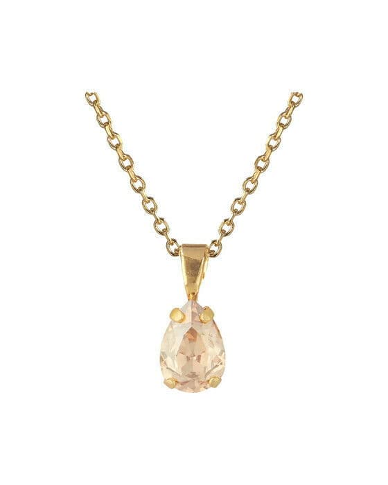 Petite Drop halskjede golden shadow
