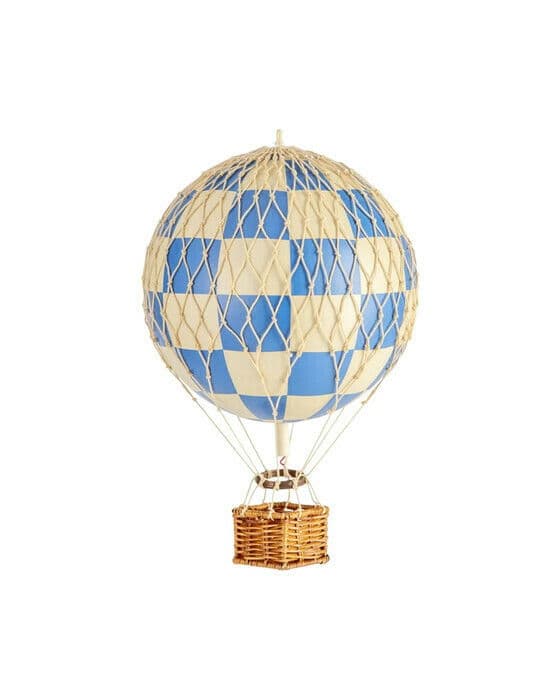 Travels Light luftballong blå rutete