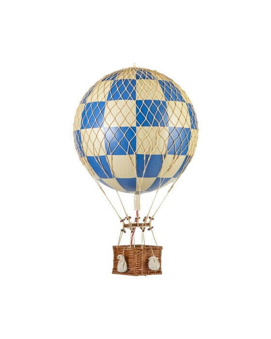 Royal Aero luftballong check blue