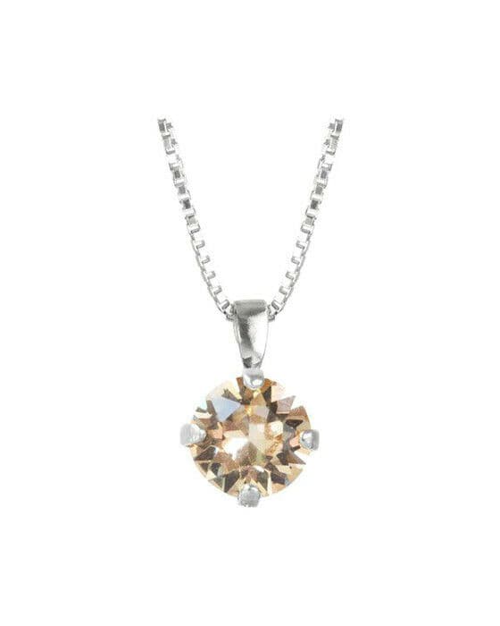 Classic Petite halskjede silk rhodium