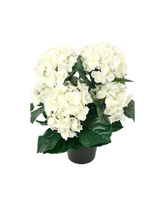 Hortensia kunstig plante hvit