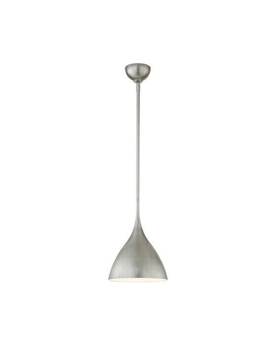 Agnes Small Pendant Burnished Silver Leaf