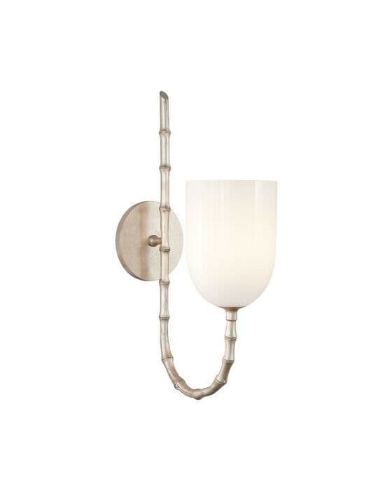 Edgemere Wall Light Burnished Silver Leaf