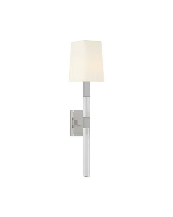 Reagan Tail Sconce Polished Nickel Medium
